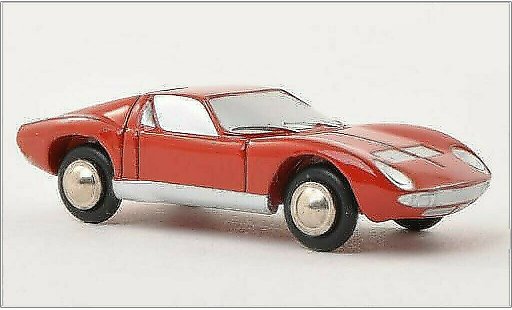 Lamborghini Miura Base 1/90 Schuco rojo coche miniatura