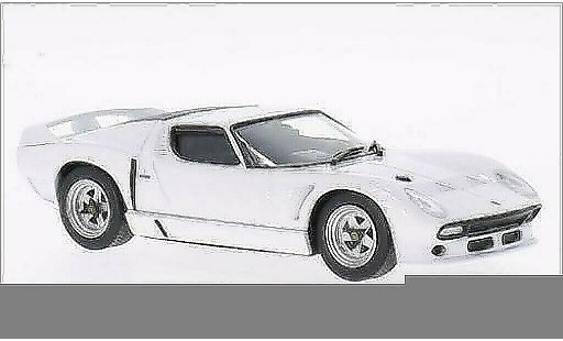 Lamborghini Miura SVJ 1/43 WhiteBox Roadster blanco 1981 coche miniatura