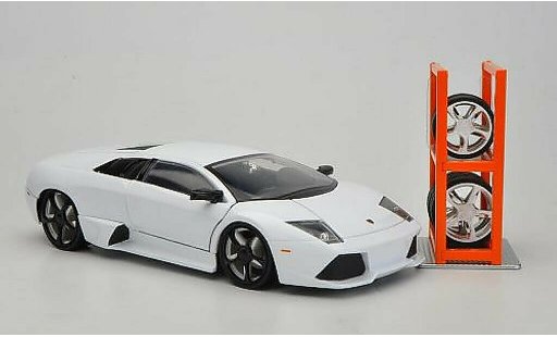 Lamborghini Murcielago LP640 1/24 Jada Toys Tuning blanco coche miniatura