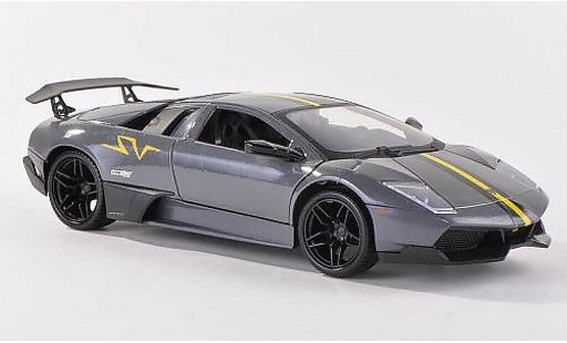 Lamborghini Murcielago LP670-4 1/24 Motormax SV gris/mate-negro coche miniatura