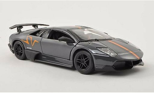 Lamborghini Murcielago LP670-4 1/24 Burago SV gris/naranja/negro coche miniatura