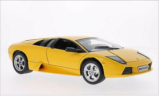 Lamborghini Murcielago Base 1/18 Welly metalico amarillo coche miniatura