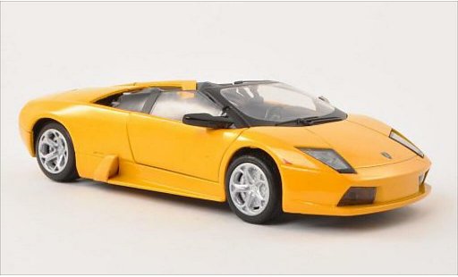 Lamborghini Murcielago Roadster 1/24 Motormax metalico amarillo coche miniatura