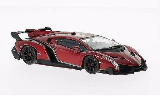Lamborghini Veneno Coupe 1/43 Kyosho rojo con rotem Dekorrayas coche miniatura
