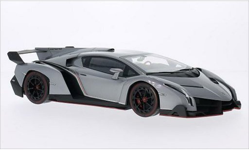 Lamborghini Veneno Coupe 1/18 Kyosho metalico gris/rojo coche miniatura