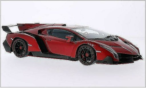 Lamborghini Veneno Coupe 1/18 Autoart metalico rojo 2013 coche miniatura