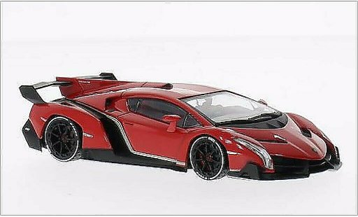 Lamborghini Veneno Coupe 1/43 Kyosho metalico rojo/blanco coche miniatura