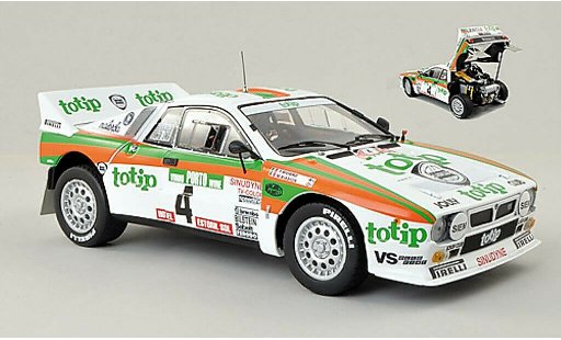 Lancia 37 Rally 1/18 Kyosho No.4 Totip Portugal 1985 /T.Siviero coche miniatura