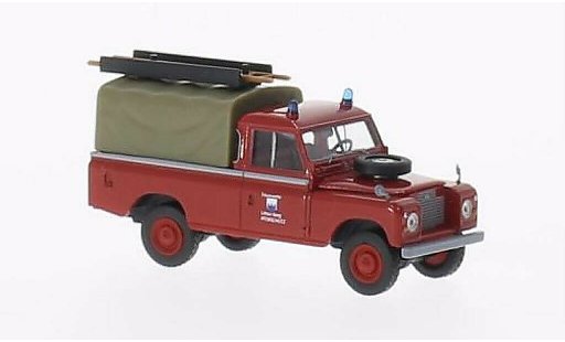 Land Rover 109 Base 1/87 Brekina Plane Bomberos Littau Berg (CH) coche miniatura