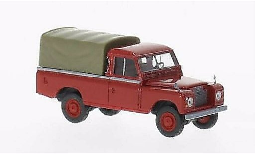 Land Rover 109 Base 1/87 Brekina Plane rojo con Plane coche miniatura