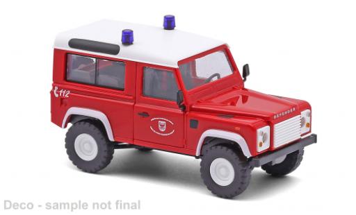 Coche miniatura Land Rover Defender 90 1983 Feuerwehr Meran 1/87 Busch