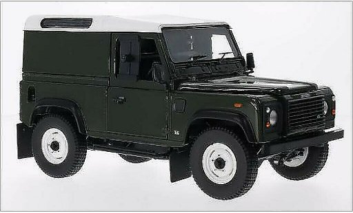 Land Rover Defender 90 1/18 Universal Hobbies County Hardtop verde/blanco RHD 2004 coche miniatura