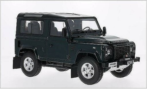 Land Rover Defender 90 1/18 Kyosho metalico verde/negro coche miniatura
