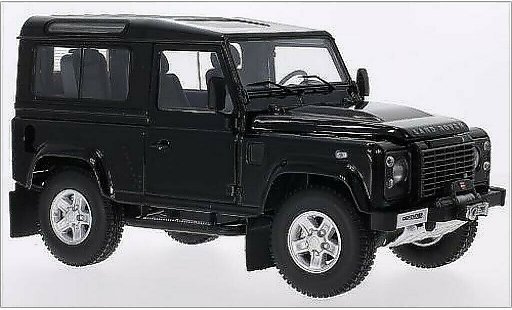 Land Rover Defender 90 1/18 Kyosho metalico negro coche miniatura