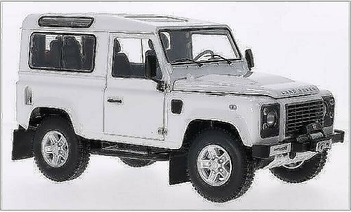 Land Rover Defender 90 1/18 Kyosho blanco coche miniatura