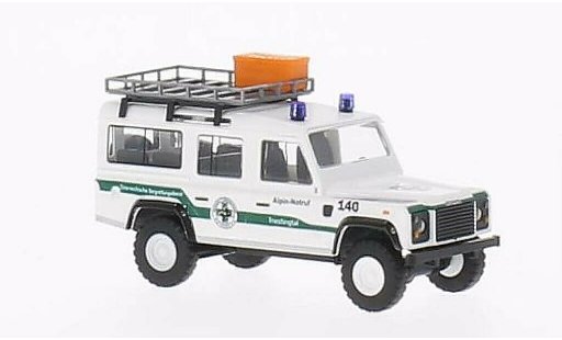Land Rover Defender Base 1/87 Busch Alpin-Notruf Triestingtal coche miniatura