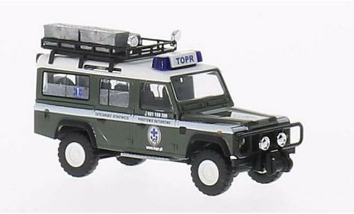 Land Rover Defender Base 1/87 Busch Bergwacht Polen coche miniatura