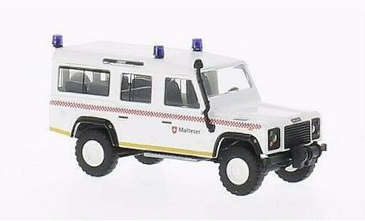 Land Rover Defender Base 1/87 Busch Malteser coche miniatura