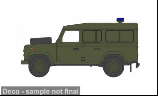 Coche miniatura Land Rover Defender oliv RAF Police 1/76 Oxford