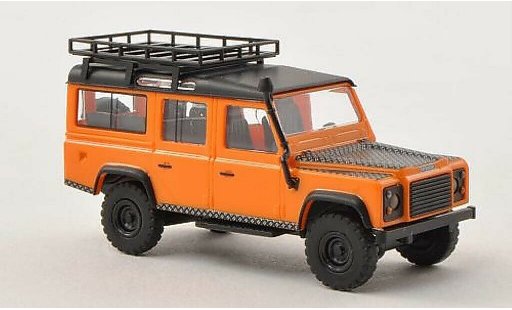 Land Rover Defender Base 1/87 Busch naranja/mate-negro 1983 coche miniatura