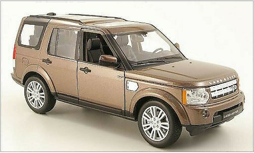 Land Rover Discovery Base 1/24 Welly 4 metalico marron coche miniatura