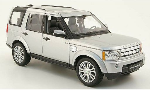 Land Rover Discovery Base 1/24 Welly 4 gris coche miniatura