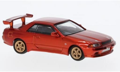Nissan Skyline 1/87 Lang Feng Model GT-R (R32) metallise rojo 1:87 coche miniatura