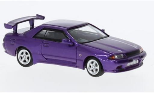Nissan Skyline 1/87 Lang Feng Model GT-R (R32) metallise violett 1:87 coche miniatura