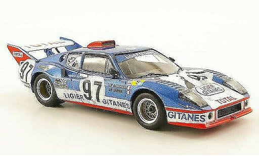 Ligier JS2 Base 1/43 IXO No.97 Gitanes 24h Le Mans 1975 coche miniatura
