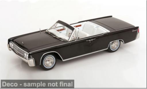 Coche miniatura Lincoln Continental Convertible schwarz/weiss 1963 Bad Boys 1/18 KK Scale