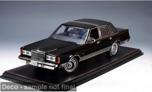 Coche miniatura Lincoln Town Car schwarz 1989 1/18 GLM