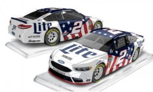 Coche miniatura Ford Fusion 1/64 Lionel Racing No.2 Team Penske Miller Lite Nascar 2018 B.Keselowski Ford Fusion 1/64 Lionel Racing No.2 Team Penske Miller Lite Nascar 2018 B.Keselowski coche miniatura
