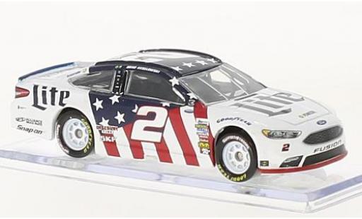 Coche miniatura Ford Fusion 1/64 Lionel Racing No.2 Team Penske Miller Lite Patriotic Nascar 2017 B.Keselowski sans Vitrine Ford Fusion 1/64 Lionel Racing No.2 Team Penske Miller Lite Patriotic Nascar 2017 B.Keselowski sans Vitrine coche miniatura