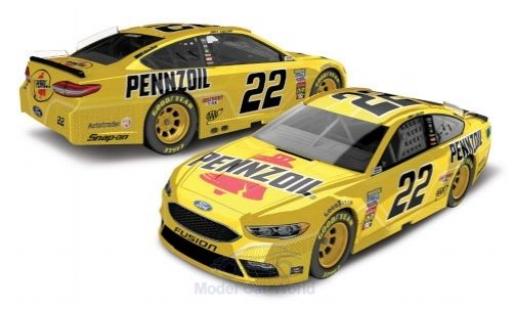 Coche miniatura Ford Fusion 1/64 Lionel Racing No.22 Team Penske Pennzoil Nascar 2018 J.Logano Ford Fusion 1/64 Lionel Racing No.22 Team Penske Pennzoil Nascar 2018 J.Logano coche miniatura