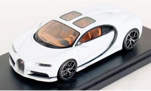 Coche miniatura Bugatti Chiron 1/43 Look Smart Sky View blanco Bugatti Chiron 1/43 Look Smart Sky View blanco coche miniatura