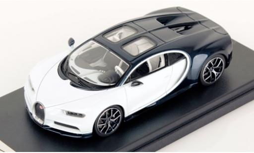 Coche miniatura Bugatti Chiron 1/43 Look Smart Sky View blanco/metalico azul 2018 Bugatti Chiron 1/43 Look Smart Sky View blanco/metalico azul 2018 coche miniatura
