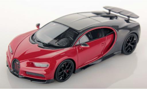 Coche miniatura Bugatti Chiron 1/43 Look Smart Sport gris/rojo 2019 Bugatti Chiron 1/43 Look Smart Sport gris/rojo 2019 coche miniatura