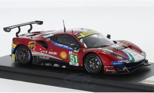 Ferrari 488 1/43 Look Smart GTE Evo No.51 AF Corse 24h Le Mans 2018 A.Pier Guidi/J.Calado/D.Serra coche miniatura