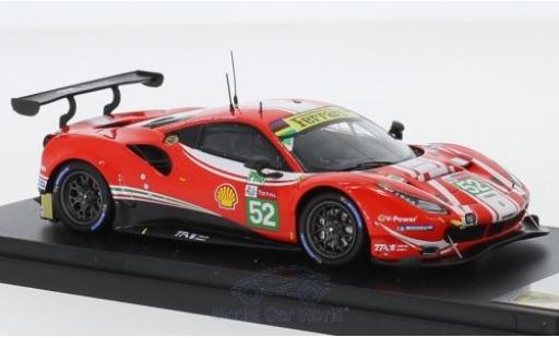 Ferrari 488 1/43 Look Smart GTE Evo No.52 AF Corse 24h Le Mans 2018 T.Vilander/A.Giovinazzi/L.F.Derani coche miniatura