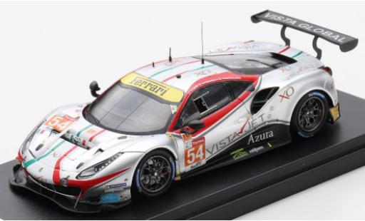 Ferrari 488 1/43 Look Smart GTE EVO No.54 AF Corse 24h Le Mans 2020 F.Castellacci/G.Fisica/T.Flohr coche miniatura