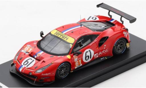 Ferrari 488 1/43 Look Smart GTE EVO No.61 Luzich Racing 24h Le Mans 2020 C.Ledogar/O.Negri Jr./F.Piovanetti coche miniatura