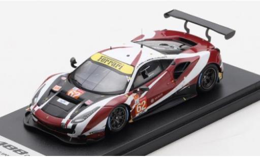 Ferrari 488 1/43 Look Smart GTE EVO No.62 Red River Sport 24h Le Mans 2020 B.Grimes/C.Hollings/J.Mowlem coche miniatura