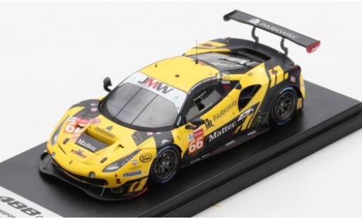 Ferrari 488 1/43 Look Smart GTE EVO No.66 JMW Motorsport 24h Le Mans 2020 R.Heistand/J.Magnussen/M.Root coche miniatura