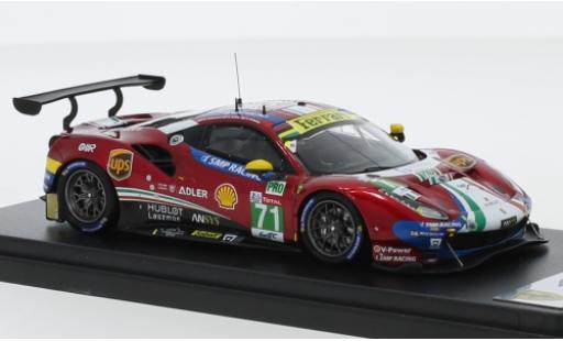 Ferrari 488 1/43 Look Smart GTE Evo No.71 AF Corse - SMP Racing 24h Le Mans 2019 D.Rigon/S.Bird/M.Molina coche miniatura