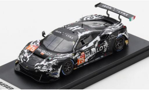 Ferrari 488 1/43 Look Smart GTE EVO No.75 Iron Lynx 24h Le Mans 2020 M.Cressoni/R.Mastronardi/A.Piccini coche miniatura