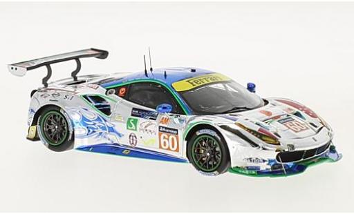 Ferrari 488 1/43 Look Smart GTE No.60 Clearwater Racing 24h Le Mans 2017 R.Wee/H.Kato/A.Parente coche miniatura