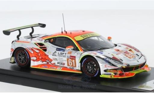 Ferrari 488 1/43 Look Smart GTE No.61 Clearwater Racing 24h Le Mans 2018 W.S.Mok/M.Griffin/K.Sawa coche miniatura