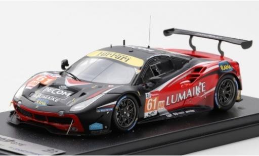 Ferrari 488 1/43 Look Smart GTE No.61 Clearwater Racing Lumaike 24h Le Mans 2019 M.Griffin/M.Cressoni/L.Perez-Companc coche miniatura