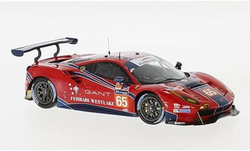 Ferrari 488 1/43 Look Smart GTE No.65 Scuderia Corsa 24h Le Mans 2017 C.Nielsen/A.Balzan/B.Curtis coche miniatura