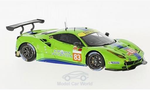 Ferrari 488 1/43 Look Smart GTE No.83 DH Racing 24h Le Mans 2017 T.Krohn/N.Jönsson/A.Bertolini coche miniatura